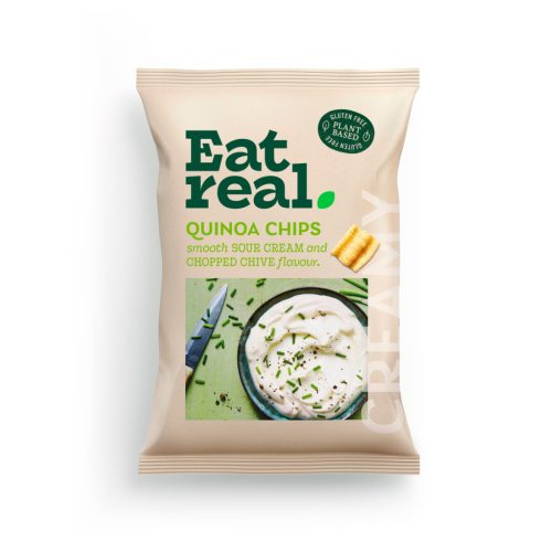 Eat Real quinoa chips lágy tejfölös & metélőhagymás ízű 40 g