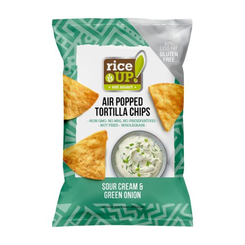 Rice Up tortilla chips hagymás tejfölös ízű 60 g
