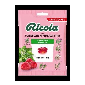 Ricola cukorka málna-citromfű zacskós 75 g