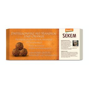   Sekem biodinamikus demeter mandulás narancsos datolyagolyó 120 g