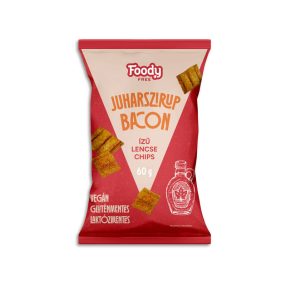   Foody Free gluténmentes hummus chips juharszirup bacon ízű 60 g