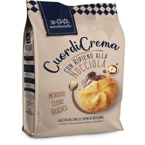 Sottolestelle bio mogyorókrémmel töltött keksz 200 g