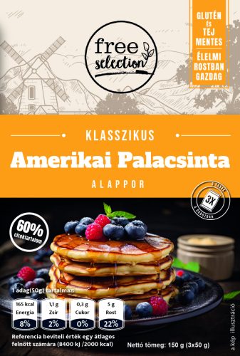 Free selection klasszikus amerikai palacsinta alappor 3x50g 150 g