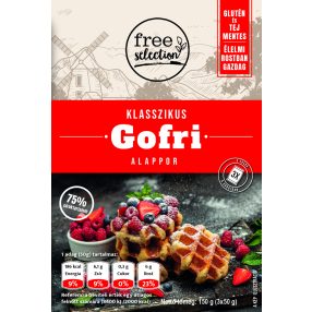 Free selection klasszikus gofri alappor 3x50g 150 g