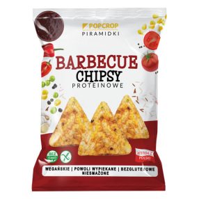   Popcrop piramidki gluténmentes vegán barbecue protein chips 60 g