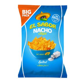 El sabor big nacho chips gluténmentes sós 180 g