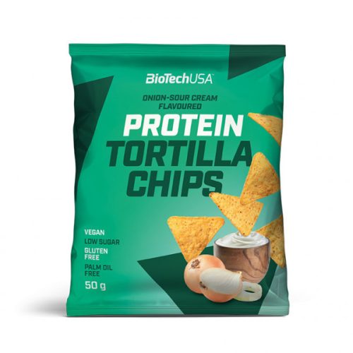 Biotech protein tortilla chips hagymás-tejfölös 50 g
