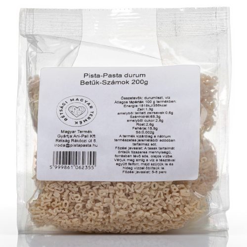 Pista Pasta durum betűtészta 200 g