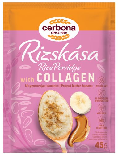 Cerbona rizskása mogyoróvajas-banános kollagénnel 45 g