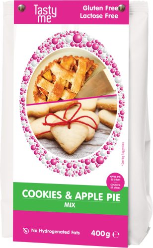 Tasty Me glutén- és laktózmentes almás pite&keksz mix 400 g