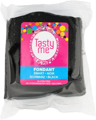 Tasty Me glutén- és laktózmentes fondant fekete 200 g