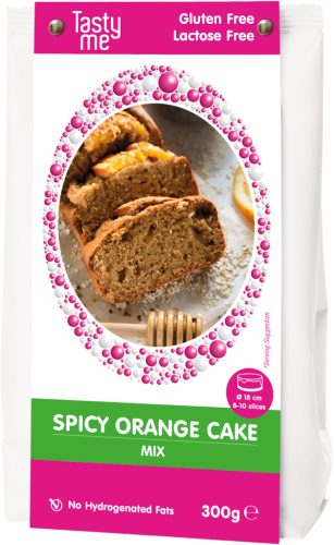 Tasty Me glutén- és laktózmentes fűszeres narancsos torta mix 300 g