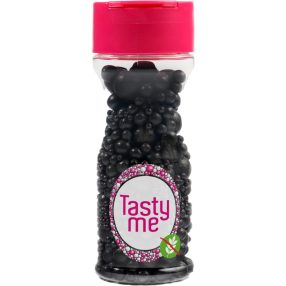   Tasty Me gluténmentes cukorgyöngy tortadekor mix fekete 70 g