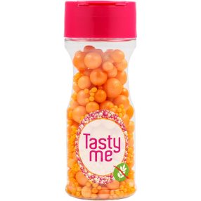   Tasty Me gluténmentes cukorgyöngy tortadekor mix narancssárga 70 g