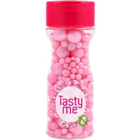   Tasty Me gluténmentes cukorgyöngy tortadekor mix világosrózsaszín 70 g