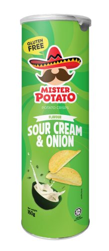 Mister Potato gluténmentes chips hagymás tejfölös  160 g