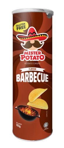 Mister Potato gluténmentes chips bbq 160 g