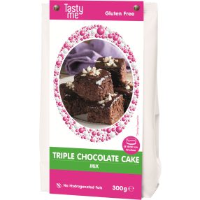 Tasty Me gluténmentes tripla csokoládé torta mix 300 g