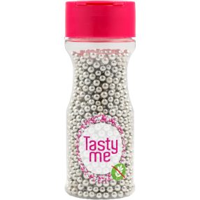   Tasty Me gluténmentes metallic pearls tortadekor mix ezüst 4mm 70 g