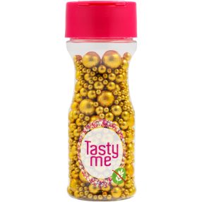   Tasty Me gluténmentes metallic pearls tortadekor mix antik arany 75 g