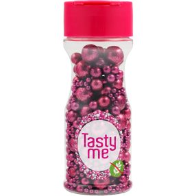  Tasty Me gluténmentes metallic pearls tortadekor mix fukszia 75 g