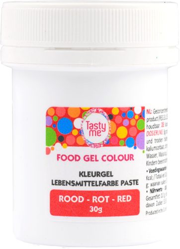 Tasty Me gluténmentes ételfesték gél piros 30 g