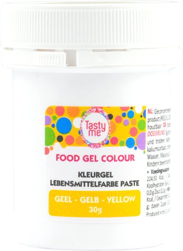 Tasty Me gluténmentes ételfesték gél sárga 30 g