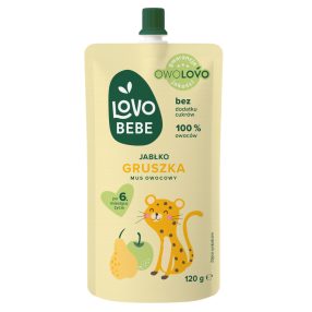   Lovo Bebe gyümölcspüré 6 hónapos kortól alma-körte 120 g