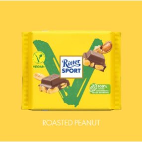   Ritter Sport vegán pörkölt földimogyorós csokoládé 100 g