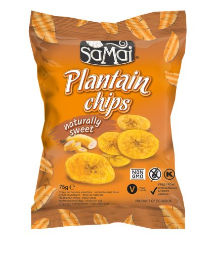 Samai plantain főzőbanán chips natúr édes 75 g