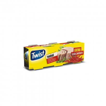 Twist tonhaltörzs növényi olajban chili ízesítéssel 3x80g/3x52g