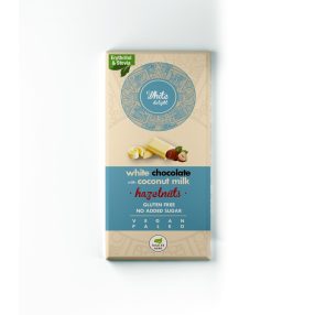   Health Market White Delight Kókusztejes fehércsokoládé egész mogyoróval 80g