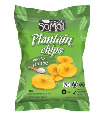 Samai plantain főzőbanán chips tengeri sós nagy kiszerelés 142 g
