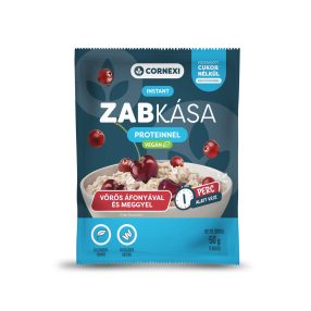   Cornexi vörösáfonyás-meggyes protein zabkása édesítőszerrel, vegán 50g