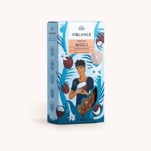 Viblance ropogós granola light coco&choco 300 g
