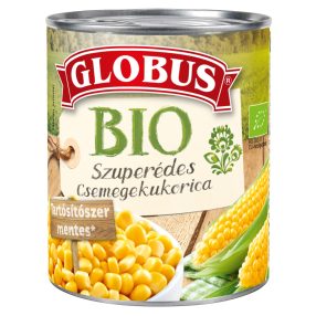 Globus bio szuperédes csemegekukorica konzerv 1 db