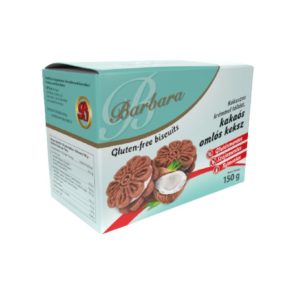   Barbara gluténmentes kókuszkrémmel töltött omlós keksz 150 g