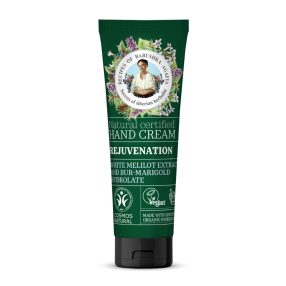   Babushka Agafia bio kézkrém megújító fehérsomkóró kivonattal és bur marigold virágvízzel 75 ml