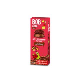 Bob Snail gyümölcs snack tejcsokoládéban alma-eper 30 g