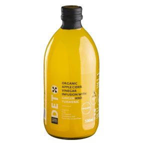   Deto bio szűretlen almaecet fúzió kurkumával és gyömbérrel "anyaecettel" 500 ml