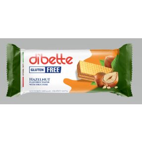   Dibette mogyorós ízű krémmel töltött mártatlan ostyaszelet, fruktózzal gluténmentes 50 g