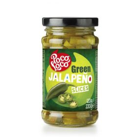 Poco Loco szeletelt zöld jalapeno paprika 225 g