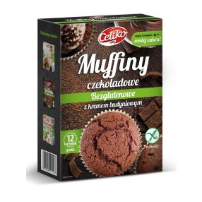   Celiko muffin lisztkeverék étcsokoládé darabokkal és pudinggal 310 g