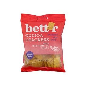  Bettr bio vegán gluténmentes quinoa kréker kurkuma&kömény 100 g