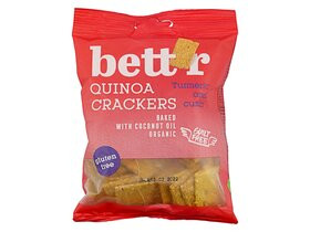 Bettr bio vegán gluténmentes quinoa kréker kurkuma&kömény 100 g