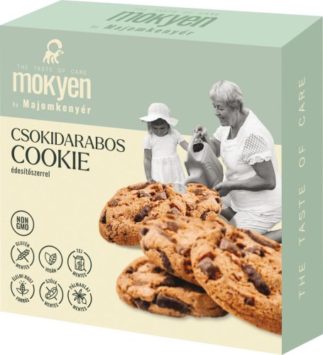 Majomkenyér csokidarabos vegán keksz hozzáadott cukor nélkül 50 g