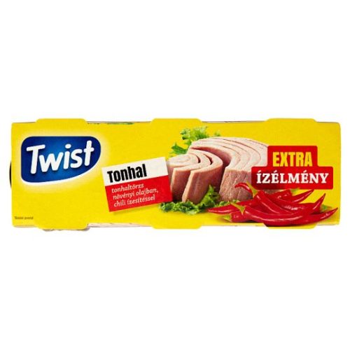 Twist tonhaltörzs növényi olajban édes chili  ízesítéssel 3x80g/3x52g