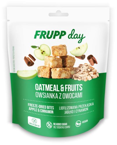 Frupp day liofilizált zabkocka snack alma-fahéj 25 g