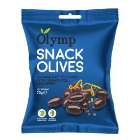   Olymp snack fűszerezett kalamata magozott olajbogyó narancshéjjal 70 g