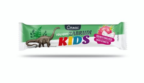 Cornexi kids zabrudi sárkánygyümölcs ízű töltelékkel töltött zabrúd kakaós bevonattal 30 g